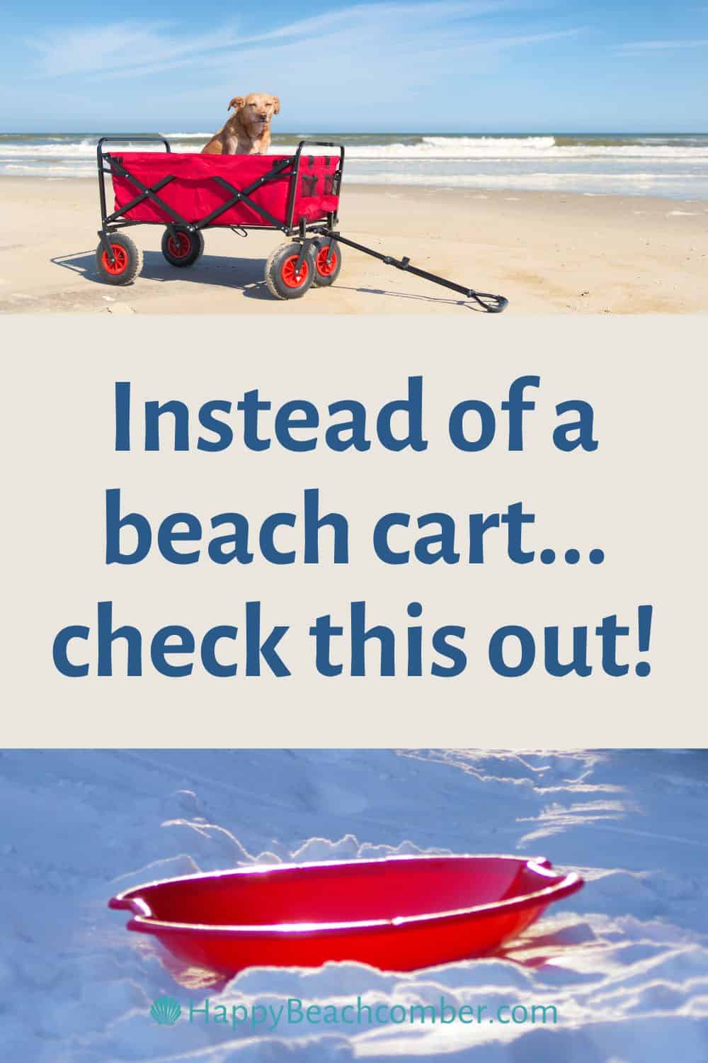 Snow Sled for Beach Gear