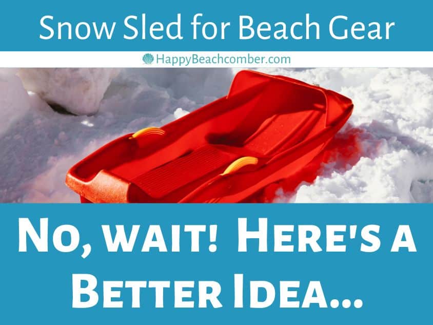 Snow Sled for Carrying Beach Gear