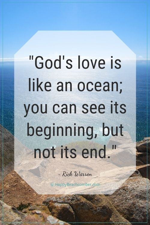 Quote - God's love is like an ocean... - Rick Warren