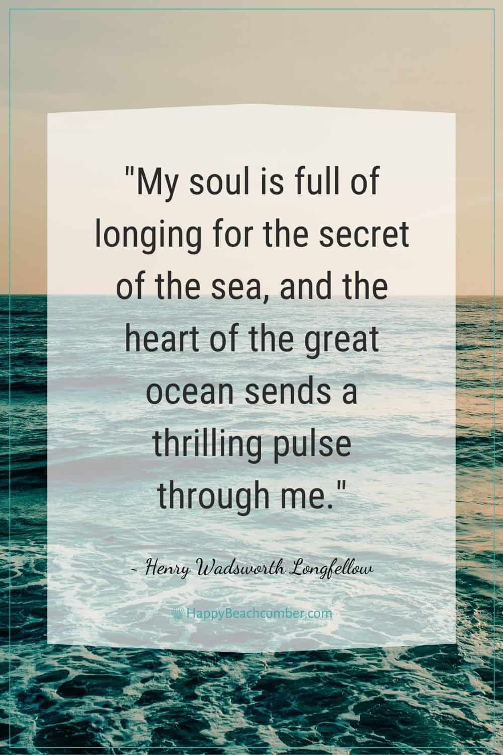 Quotes about the beach - Henry Wadsworth Longfellow