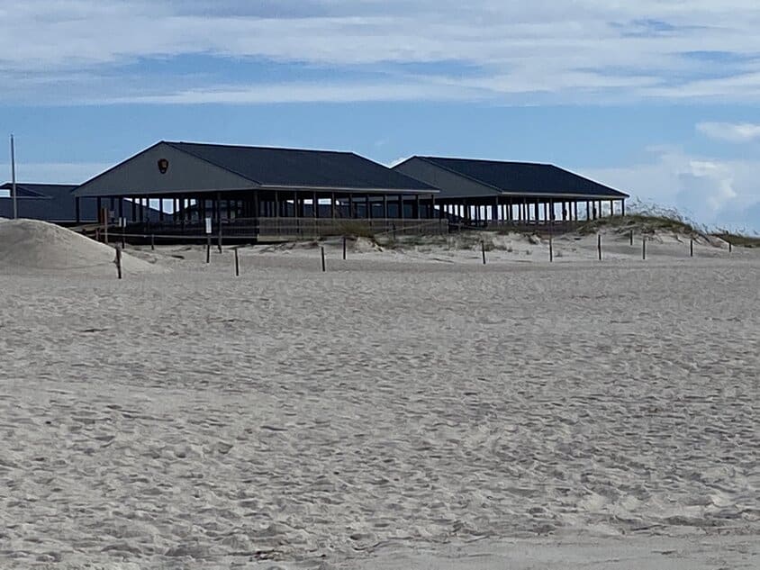 Beach side view of state park in Perdido Key