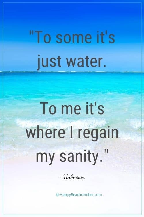 To some it's just water... quote, unknown