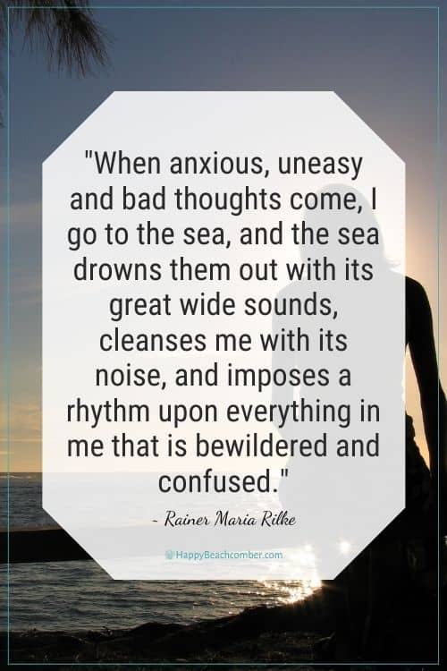 Quote - When anxious, uneasy and bad thoughts come... - Rainer Maria Rilke