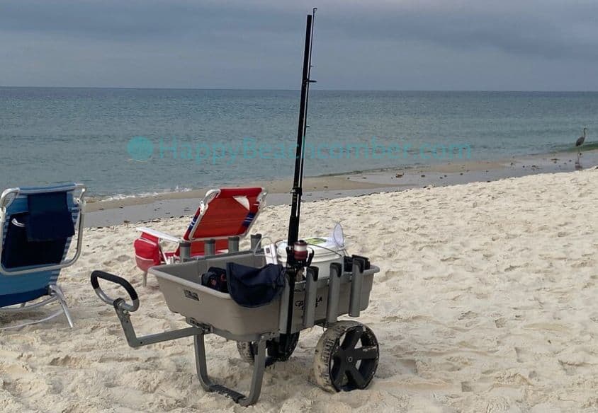 Beach Fishing Carts - Aluminium Folding Beach Utility Cart