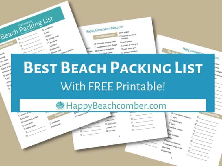 Best Beach Packing List – for Family or Singles [FREE Printable!]