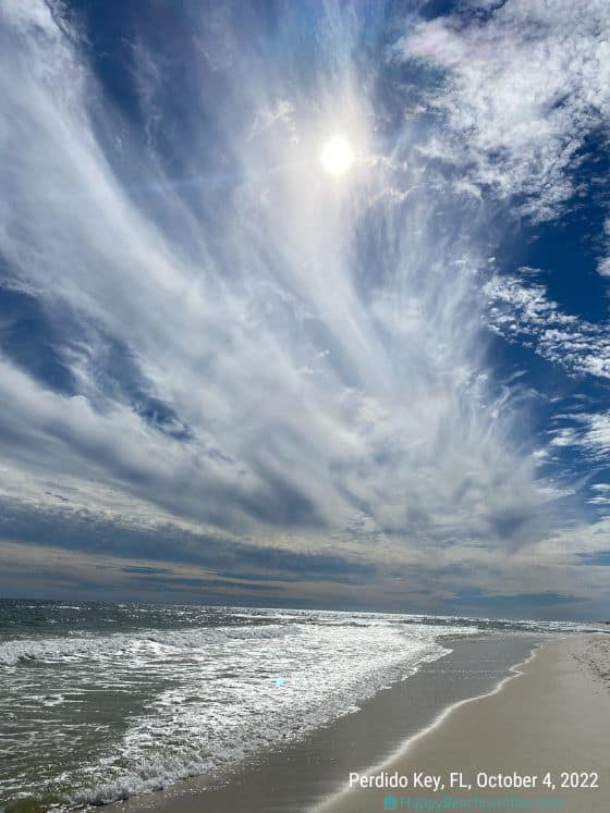 Late Afternoon Clouds, Perdido Key, FL, October 4, 2022