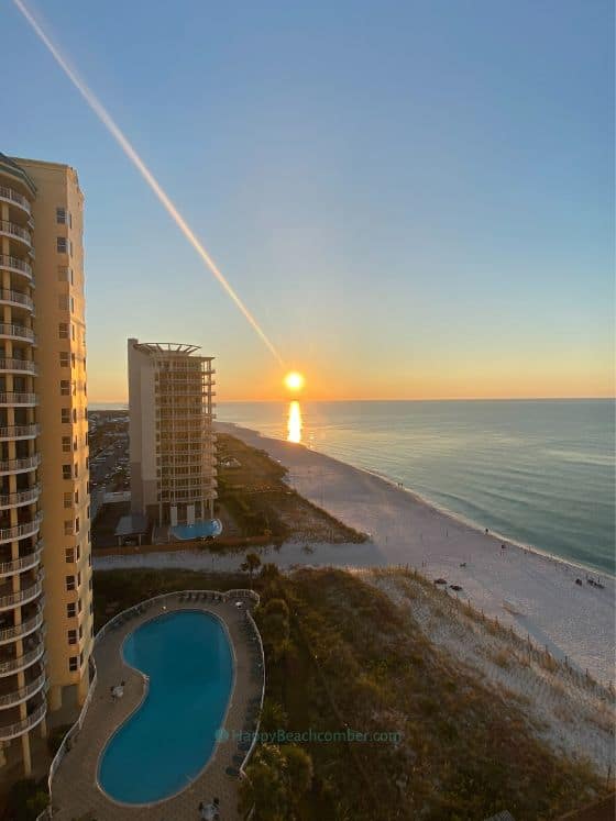 Sunrise at Perdido Key, October 6, 2022 - shot from Balcony