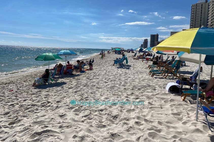 Perdido Fall Beach Goers