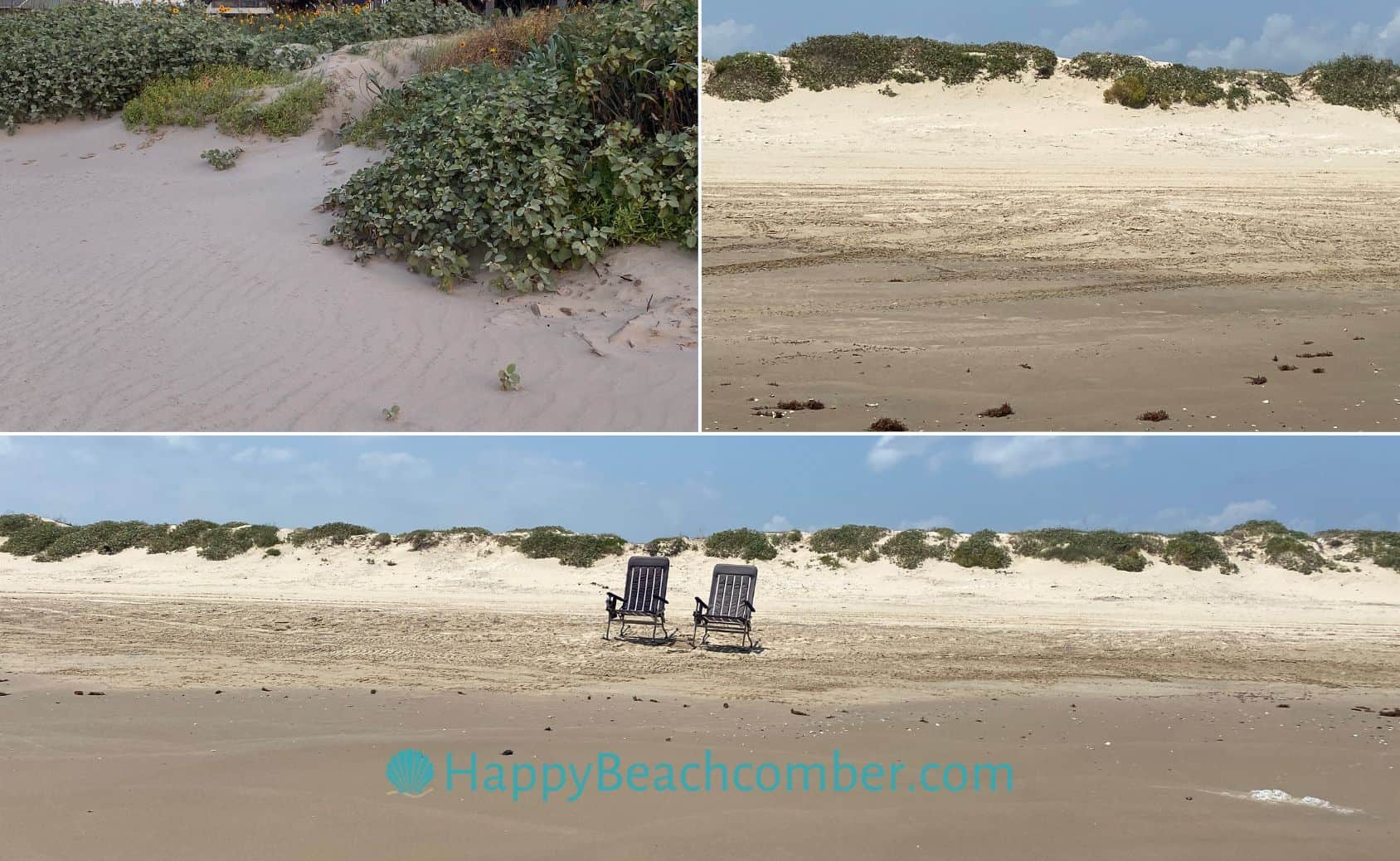 The sand on Crystal Beach Texas